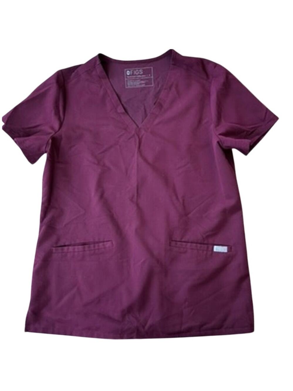 EUC Figs Casma Burgundy 3 Pocket Scrubs in Women’s Size Small